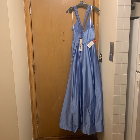 Mac Duggal Gown in French Blue - Picture 2 of 5